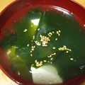 プーニー's cooksnap of when they made 即席！脂肪燃焼ワカメスープ.