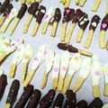 ななみん ママ★★'s cooksnap of when they made 手作りチョコポッキー！バレンタインにも♡.