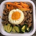kokoli's cooksnap of when they made 焼き肉のタレでビビンバ丼.