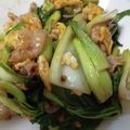 cyappu's cooksnap of when they made 豚肉と青梗菜☆卵の中華炒め☆.