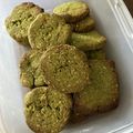 チャロネコ's cooksnap of when they made 美味しくて止まらない！米粉の抹茶クッキー.