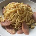 れでよと's cooksnap of when they made 魚肉ソーセージと卵のパスタ♪.