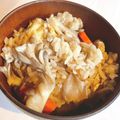 arariko's cooksnap of when they made 簡単♪きのこと油揚げの炊き込みご飯.