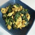 y_u♡'s cooksnap of when they made ほうれん草とふんわり卵のオイスター炒め.