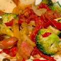 CHICHI☆PAY's cooksnap of when they made 旬の野菜とベーコンのジェノベーゼ炒め.