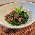 ちゅらぽん＊'s cooksnap of when they made ホタルイカとほうれん草のナムル.