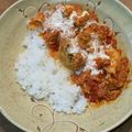 プルンバゴ's cooksnap of when they made 鶏胸肉とトマト缶のシチューライス.