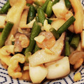 まちゅっこ's cooksnap of when they made 海老とにんにくの芽の中華炒め♪.