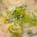 ぴあのちゃん95's cooksnap of when they made キャベツと玉ねぎの簡単ミルクスープ.