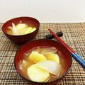 horseland's cooksnap of when they made ◎玉ねぎとジャガイモのお味噌汁.
