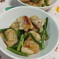 赤い電話's cooksnap of when they made 鶏モモ肉とニンニクの芽の炒め物♪.