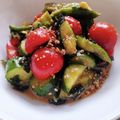 こみく's cooksnap of when they made ビニール袋で♪トマトキュウリさっぱり和え.
