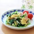 runa10's cooksnap of when they made 簡単に♪ほうれん草とハムマヨネーズ炒め♡.