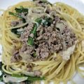 ちびっことんとん's cooksnap of when they made 簡単！お手軽！クリームパスタ(？).