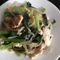 露天好き's cooksnap of when they made 小松菜ともやしのチャンプル【卵なし】.