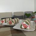 Mくまこ's cooksnap of when they made ♪ひな祭りに♪シフォンの３色ロールケーキ.