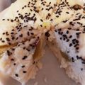 クックXUYP7P☆'s cooksnap of when they made 3分で☆米粉とおからパウダーの蒸しケーキ.