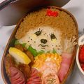 みのもんぺ's cooksnap of when they made おかかご飯でモンチッチのキャラ弁.