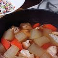 ruris7's cooksnap of when they made こってり美味しい＊鶏肉と大根の煮物.