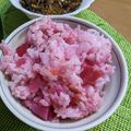 M130018's cooksnap of when they made 紅くるり大根炊き込みご飯.