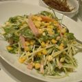 ぴいのすけ's cooksnap of when they made 水菜ハムコーンのめんつゆマヨサラダ.