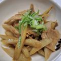 keco5's cooksnap of when they made 豚バラとゴボウの柚子コショウ煮.