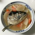 ❀あおい❀'s cooksnap of when they made 鮭のあらで　三平汁.