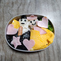 ヒグマ鍋's cooksnap of when they made ひな祭り 簡単お雛様お弁当 幼稚園用.