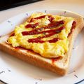 ありみりん♡'s cooksnap of when they made とろとろチーズオムレツトースト.