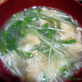 ひっこ's cooksnap of when they made 水菜と卵のかきたま汁.