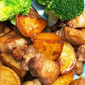 やえまりも's cooksnap of when they made 豚バラ肉と新じゃがの揚げ煮【作り置き】.
