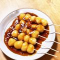 あんこ大好き❤'s cooksnap of when they made 白玉粉で。やわらか♪みたらしだんご.