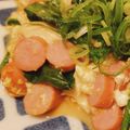 エルルック's cooksnap of when they made ｳｨﾝﾅｰほうれん草ニラの豆腐卵とじ.