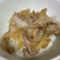 はるちゃーんキッチン's cooksnap of when they made フライパンで簡単！豚バラすき焼き丼ぶり♡.