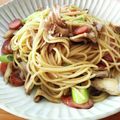 かなりんココりん's cooksnap of when they made きのことベーコンのバター醤油パスタ.