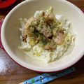 まめ郎's cooksnap of when they made 春キャベツと鶏むね肉のお好み焼き風.