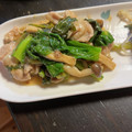 しゅうゆうけいはる母's cooksnap of when they made 小松菜とうす揚げ、豚ロースの炒め煮♡簡単.