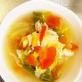 にこちゃんち's cooksnap of when they made キャベツとささみの塩麹スープ.