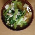 moniqro555's cooksnap of when they made エリンギと小松菜のお吸い物.