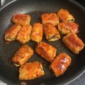e.kinako's cooksnap of when they made ピリッとこく辛☆豚肉の大葉大根巻き.