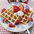 在宅勤務のおじさん's cooksnap of when they made フワフワサクサク！アメリカ本番ワッフル.