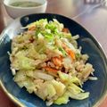 Superlittleboo's cooksnap of when they made 鶏ひき肉とキャベツのオイスターソース炒め.