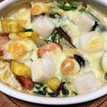 korujade's cooksnap of when they made お餅とほうれん草とさつま芋のグラタン♪.