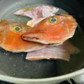 ♡マッキークッキング's cooksnap of when they made 【味噌汁】ホウボウのアラ汁.