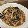 クロ８５'s cooksnap of when they made 新生姜と茗荷が爽やか✿茄子のひき肉炒め.