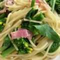 ariyuch's cooksnap of when they made ☆春の香りアスパラ菜のペペロンチｰノ☆☆.