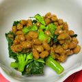 muumi☆'s cooksnap of when they made 菜の花の納豆あえ☆鰹節入り♪.