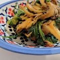 NEKOほっぺ's cooksnap of when they made 春菊と舞茸のごま和えコチュジャン風味.