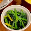 もちゅこ's cooksnap of when they made ほうれん草のごま油炒め☆お弁当にも♪.