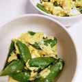 もにゃっこ's cooksnap of when they made スナップエンドウの卵とじ.